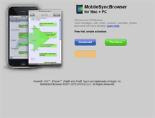 Tablet Screenshot of mobilesyncbrowser.com